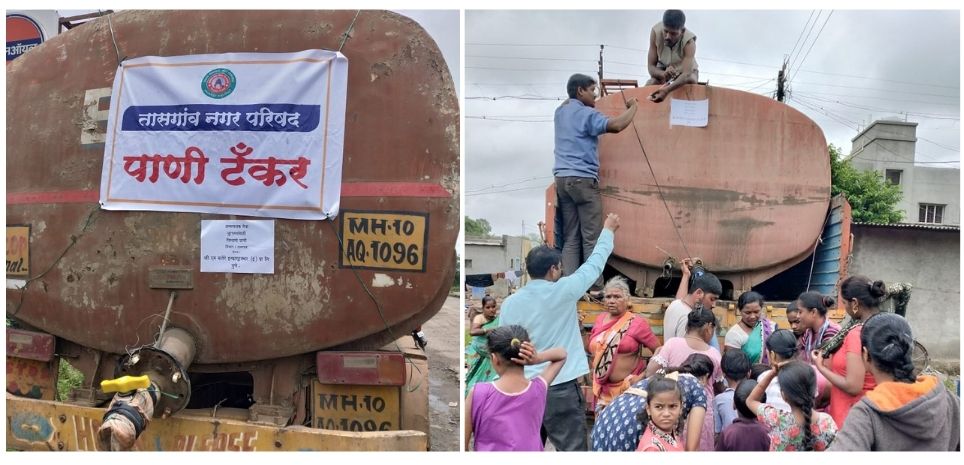 VMMIIPL helped to flood affected people at Sangli by providing water tanker. 